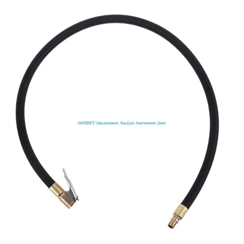 367D Tire Air Chuck with Rubber Hose & Tire-Valve Fine Thread 10/20/30/40/60/80cm