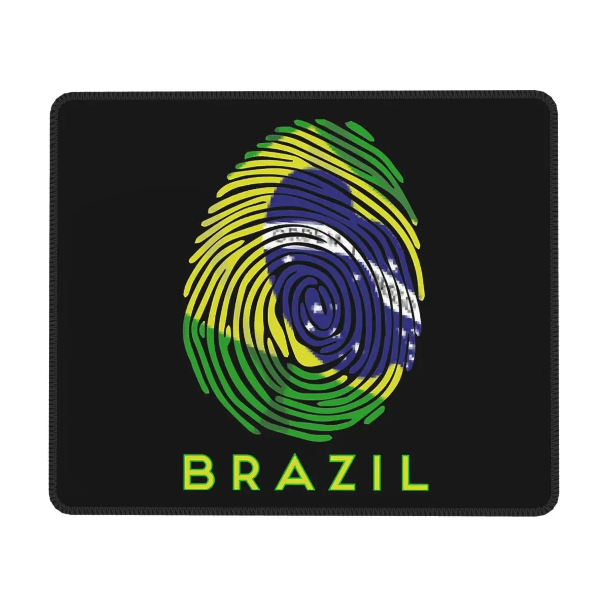 

Love For Brazil Flag It's In Your Fingerprint Brazilian Pride Mouse Pad Computer Keyboard Mouse Mat Gaming Laptop Desk Mat