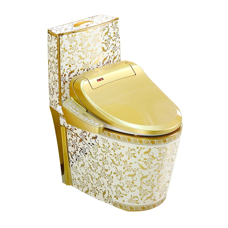 

European retro gold smart toilet, instant toilet cover, fully automatic body cleaner