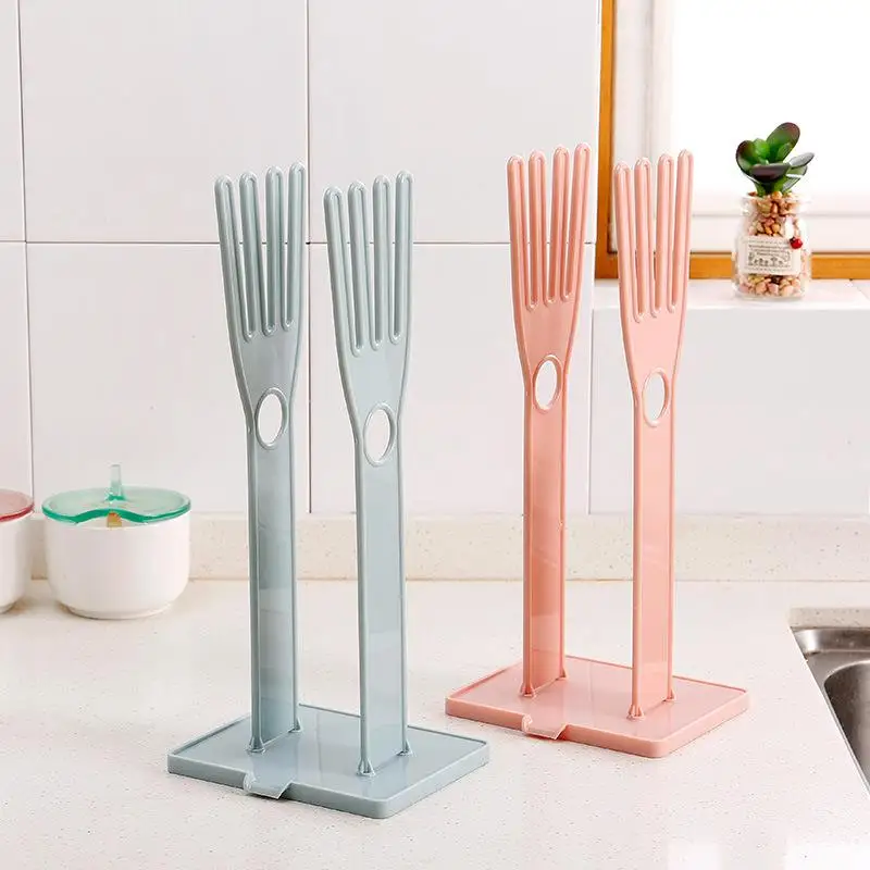 Suporte de Secagem para Luvas de Plástico e Borracha, Suporte Multifuncional para Panos de Cozinha, Toalhas e Esponjas de Banho