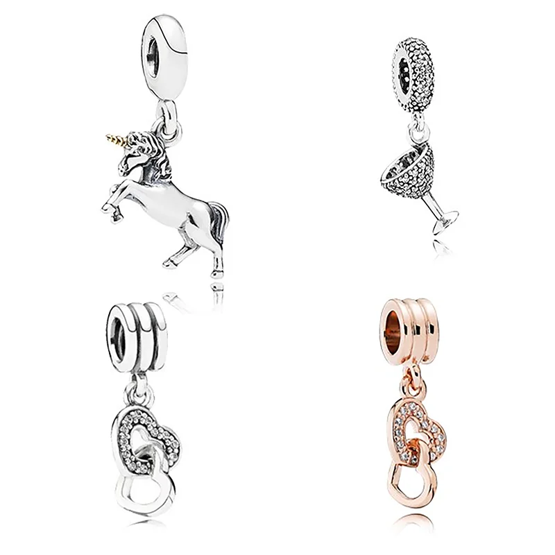 Dreamy Unicorn Infinity Heart Glass Jewelry