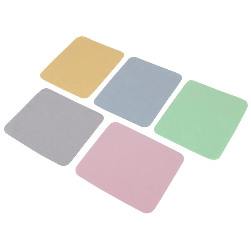 Hot kf-5Pcs Soft Chamois Glasses Cleaner Eyeglasses Fine Fiber Clean Cloth For Lens Camera Cleaning