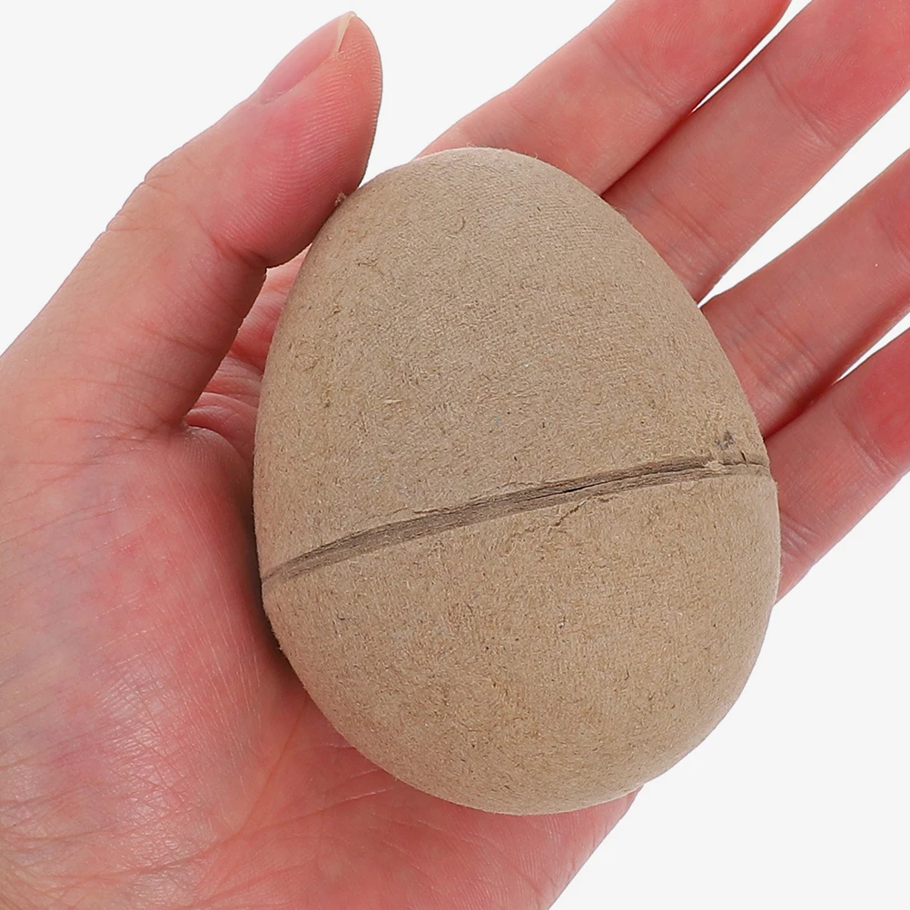 

Paper Mache Eggs Bulk Vintage Unpainted Blank Easter Eggs for DIY Craft Paint Fillable Openable Design Large Size Teen Family