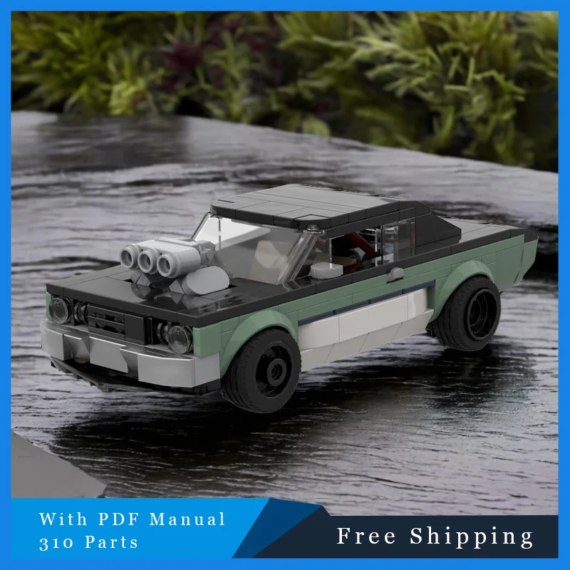 310 pièces célèbre film Sport voiture modulaire MOC blocs de construction modèle créatif enfants éducation bricolage assemblage jouets ensemble cadeau d'anniversaire