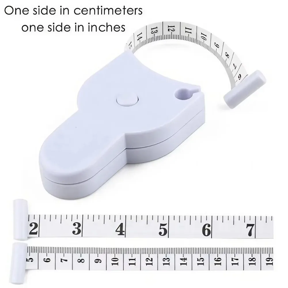 Automatic Retraction Tape Measure 150 Cm Handheld Measuring Tape Multi-functional Plastic Body Fat Caliper