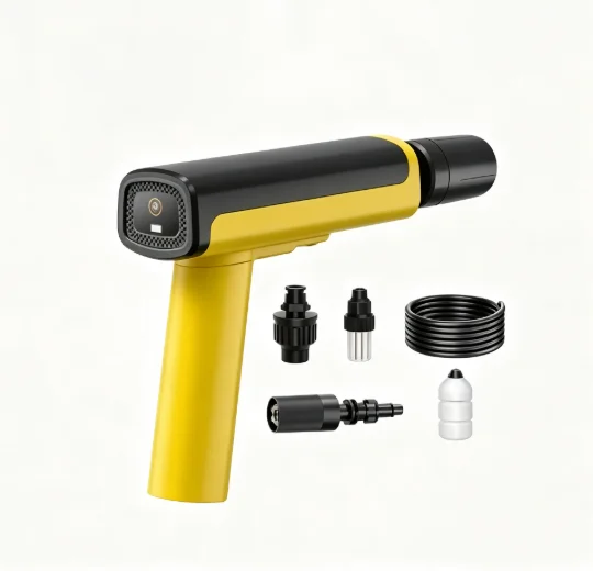 Portable Folding Cordless Car Washer Rechargeable Lithium Battery High Pressure Water Gun Home Outdoor Auto Cleaning Foam Cannon