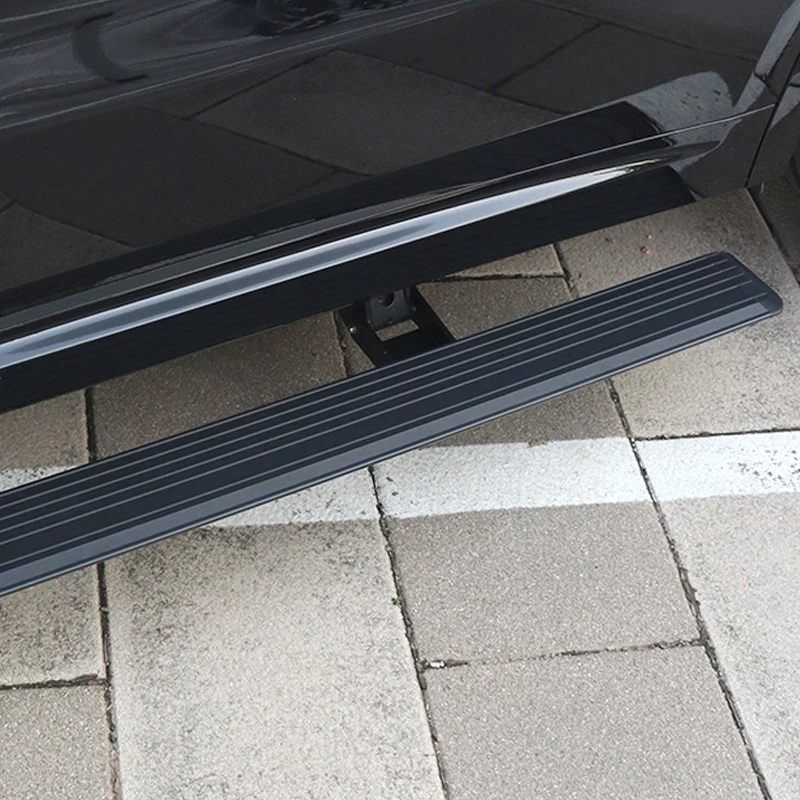 High Quality Universal Sports Style Anti-Pinch Waterproof Aluminum Alloy Automatic Side Step, No Drilling Installation