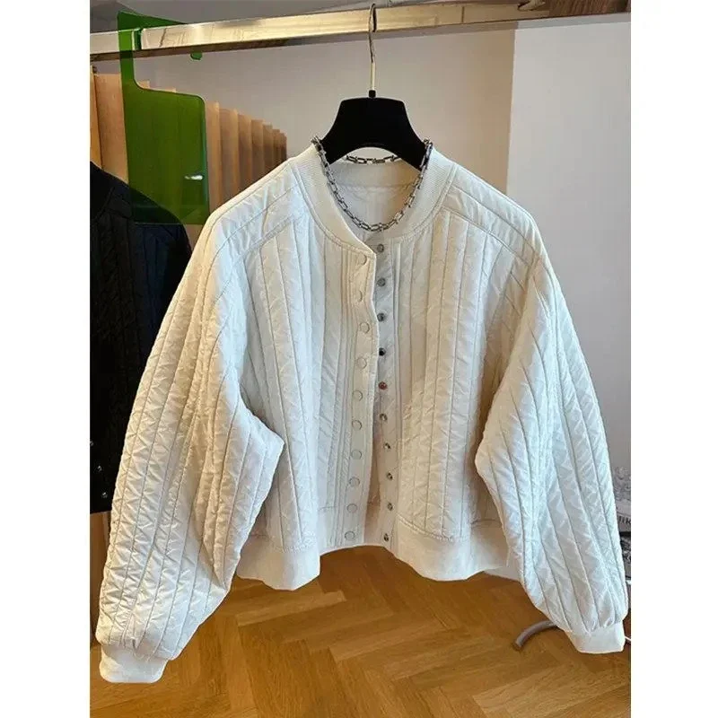 2024 Autumn and Winter New High-Grade Super Nice Loose Casual Lightweight Cotton-padded jacket Short Cotton-Padded C...