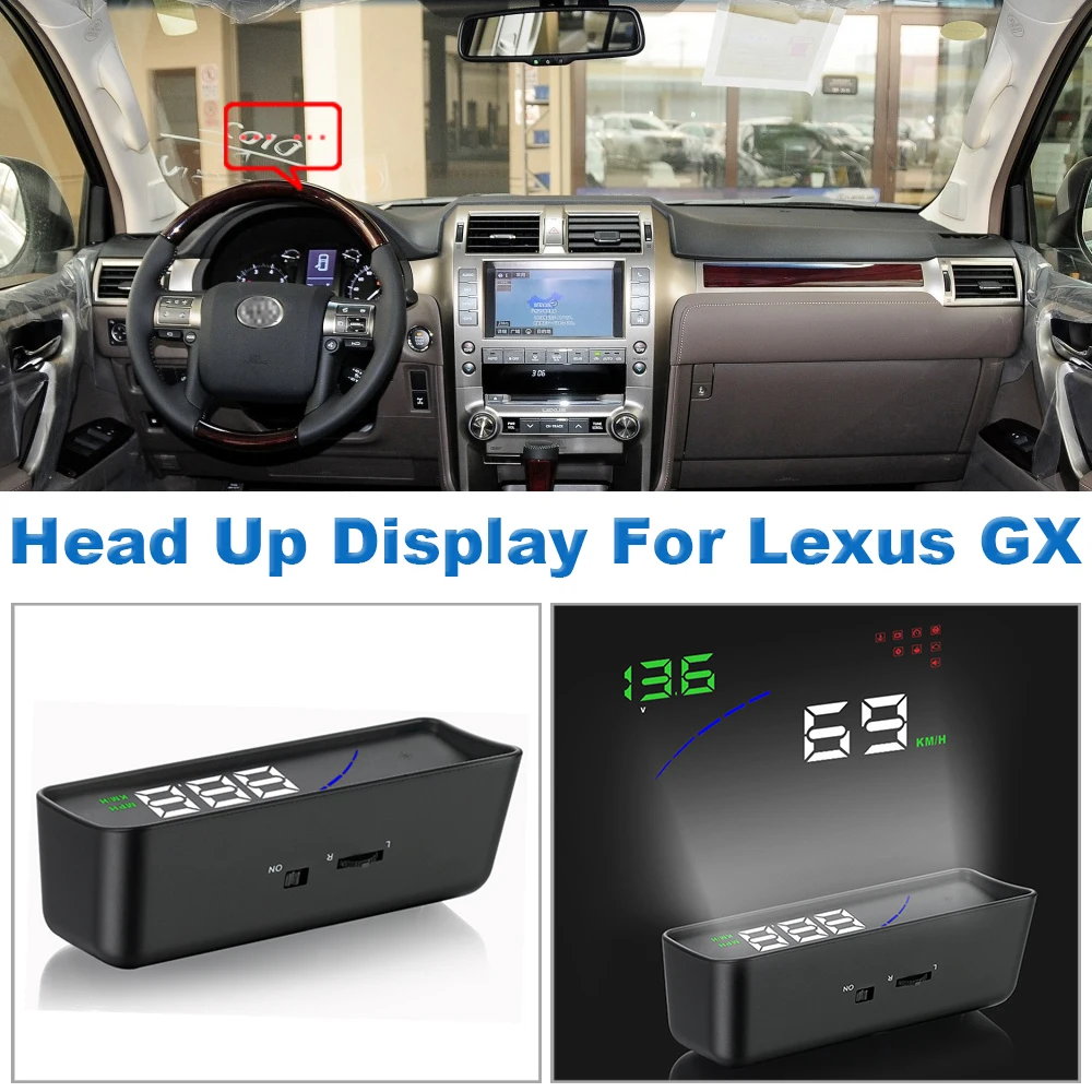 

For Lexus GX 460/470 GX460/GX470 J120/J150 2003-2020 HUD Head Up Display Car Accessories Safe Driving Screen Plug And Play Film