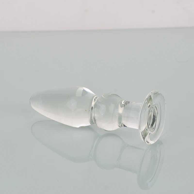 Fabrik Großhandel kleine Größe niedlichen transparenten Glas Butt Plug/niedlichen Glas Dildo Spielzeug/klaren Butt Plug für Liebhaber Vergnügen