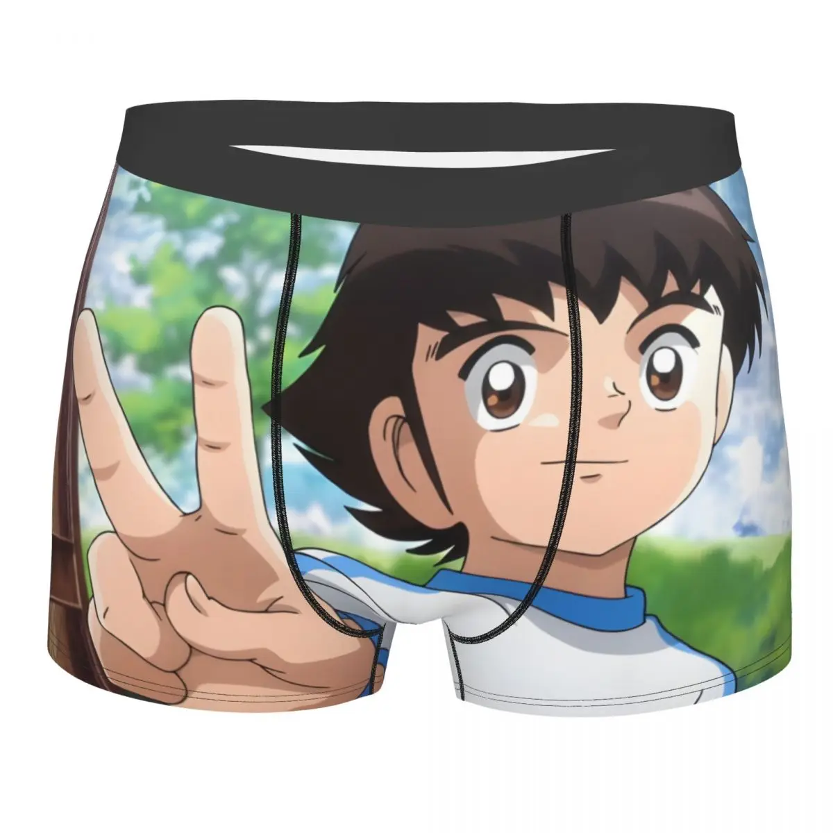 Captain Tsubasa Soccer Anime Yeah Underpants Homme Panties Man Underwear Sexy Shorts Boxer Briefs