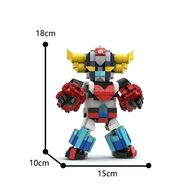 Moc Robot Goldoraked Anime Figure Building Block Deformation Mecha Movie Constructor Model Brick Set Children Toys Kid Gifts