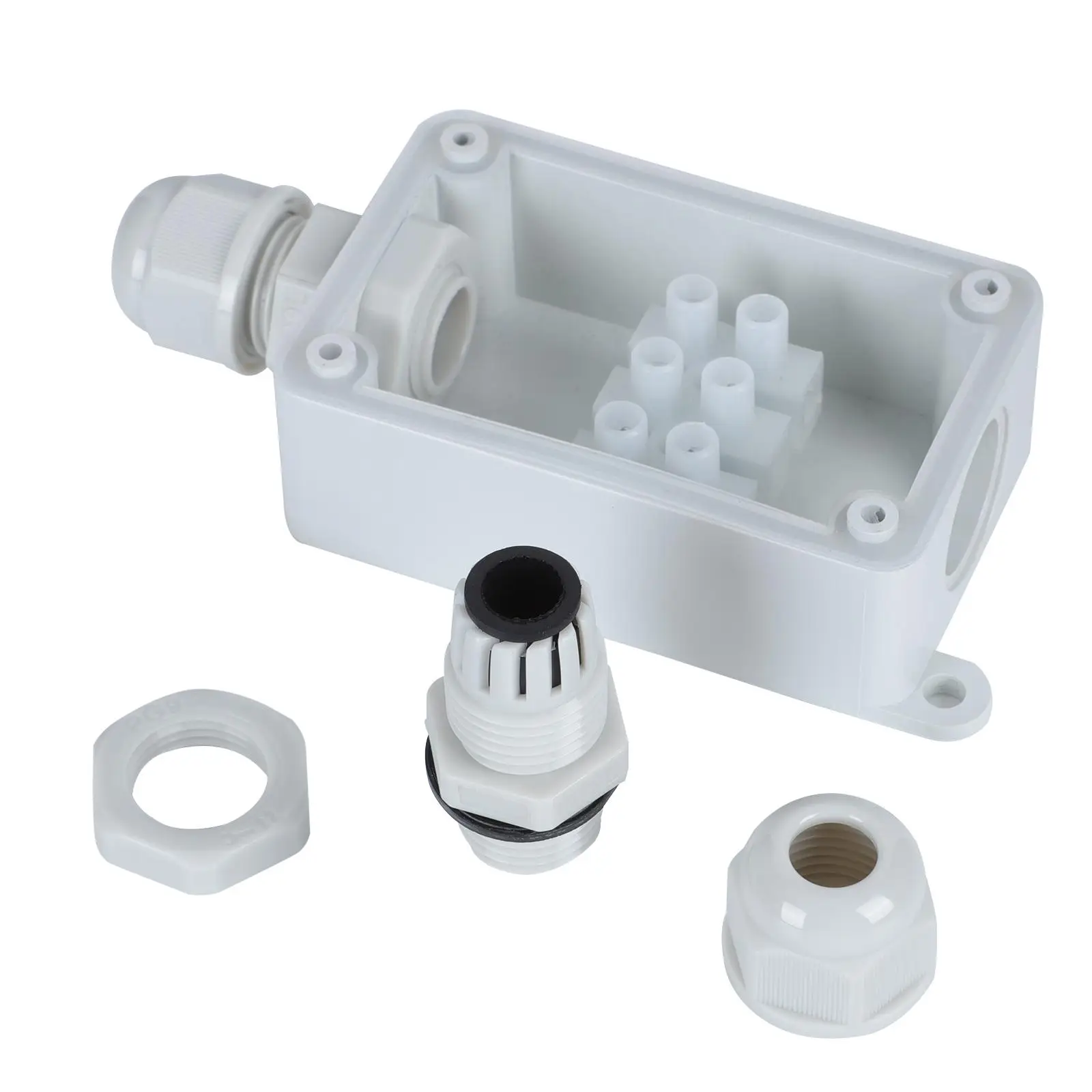 Plastic Anti Drop Screws Waterproof Junction Box Weatherproof Enclosure Electrical Cables Protective Box Dustproof Connection