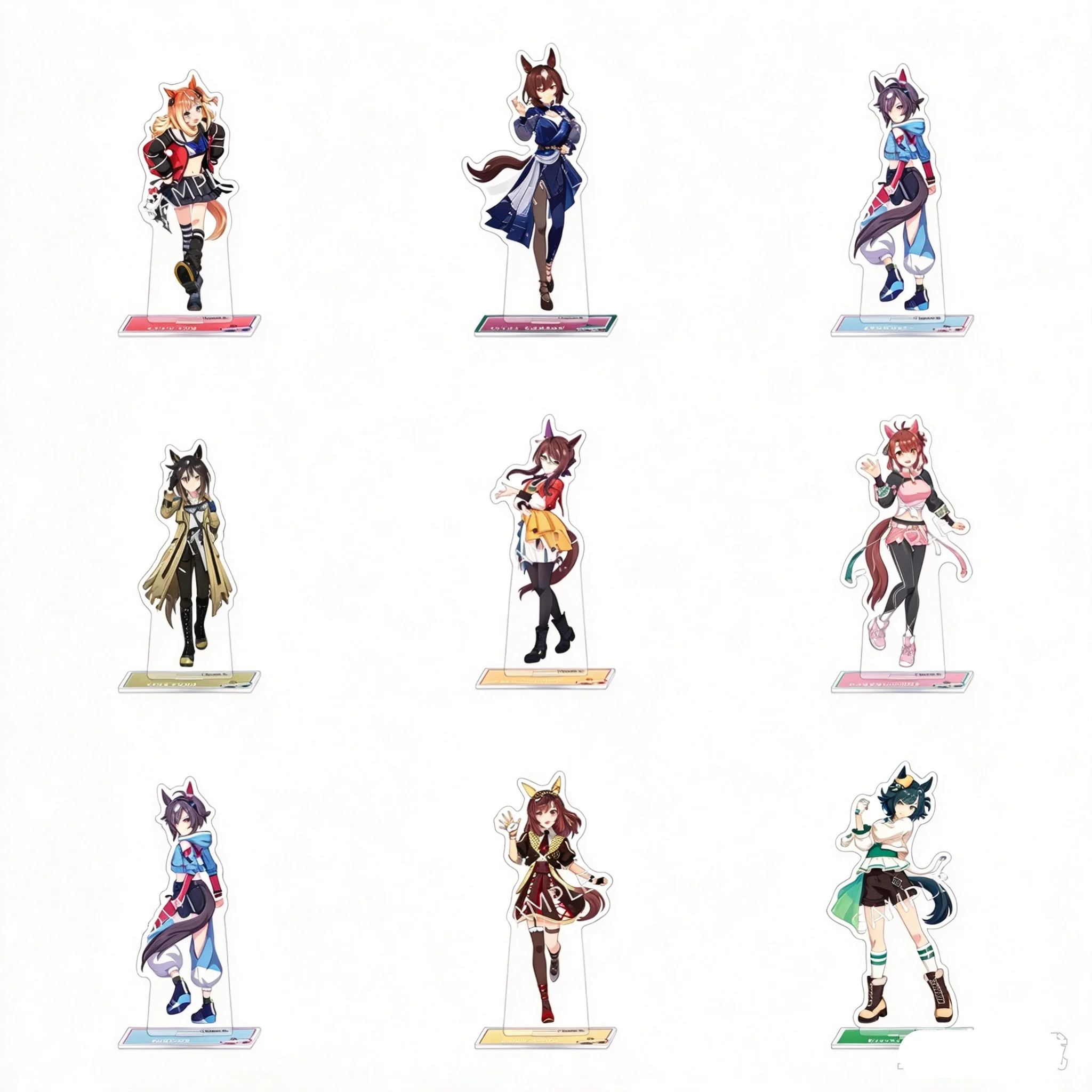 Anime Umamusume: Pretty Derby Victory and Defeat Robe Believe Acrylic Stand Model Plate Keychains Desk Decor