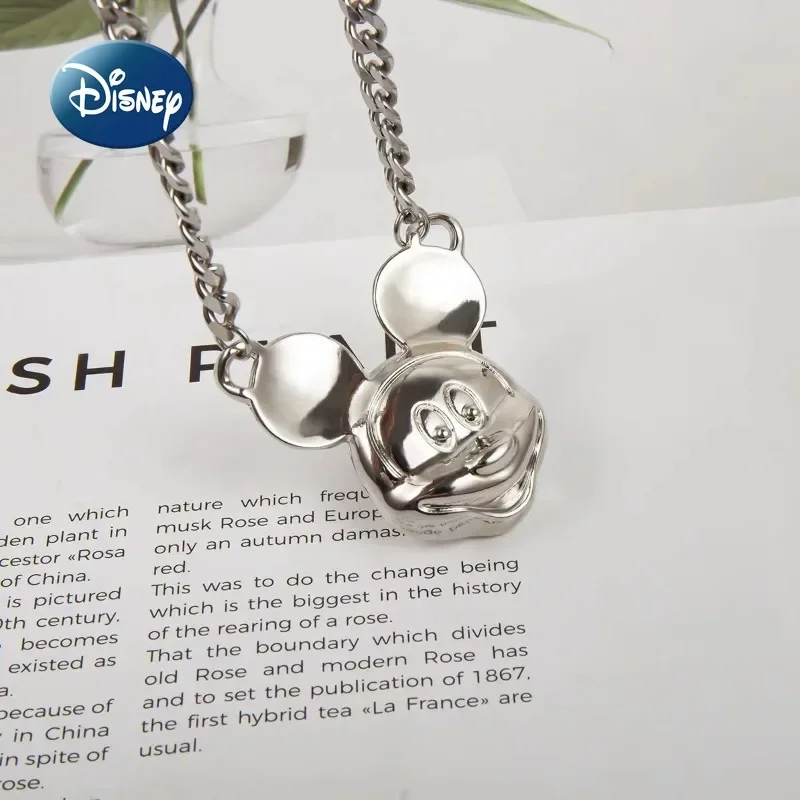 Disney Mickey 2025 New Women\'s Necklace Luxury Brand Women\'s Jewelry Cartoon Fashion Trend High Quality Collar Long Necklace