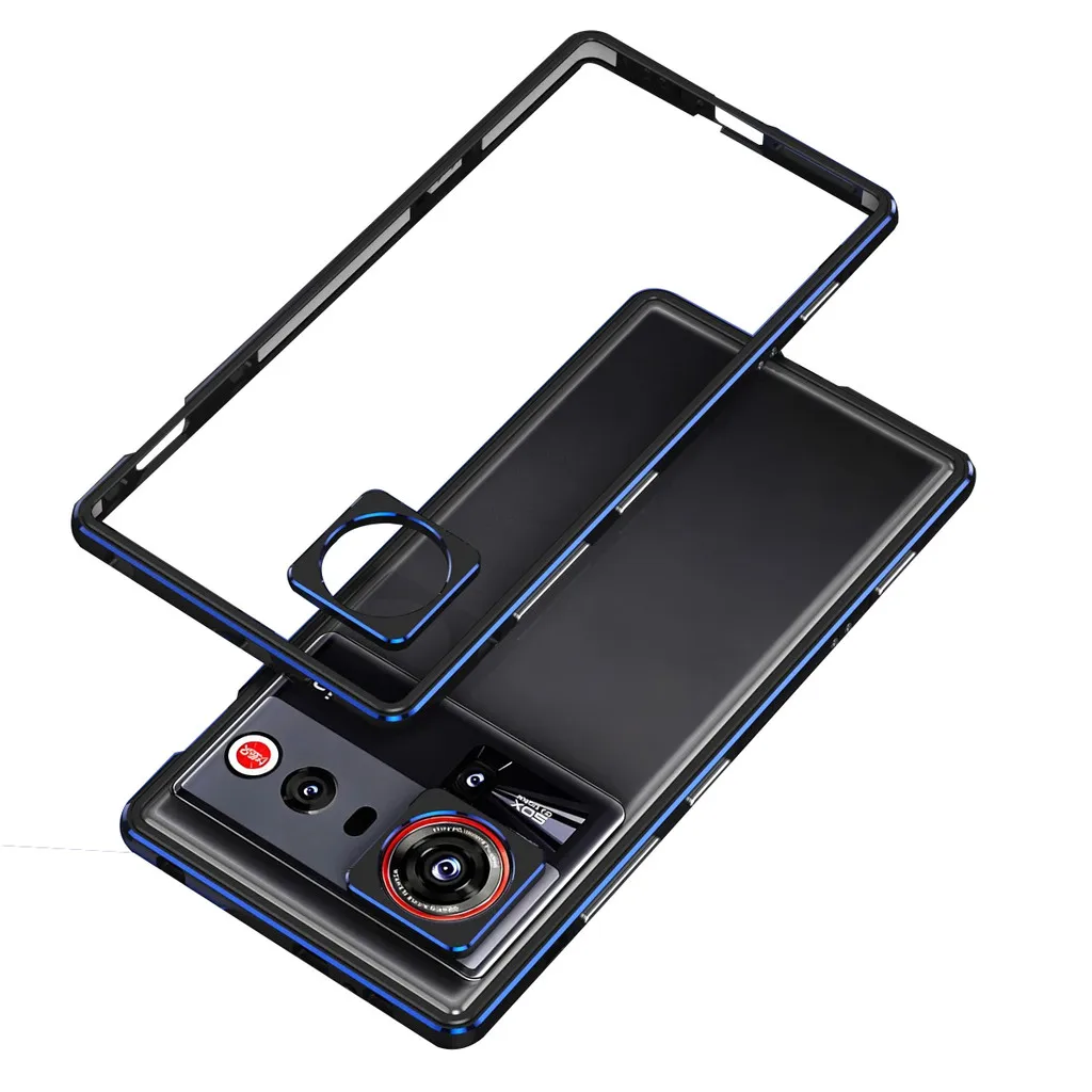 

Case For Nubia Z80 Ultra Light Luxury thin Metal Frame Lens Protection Cover Shockproof Bumper