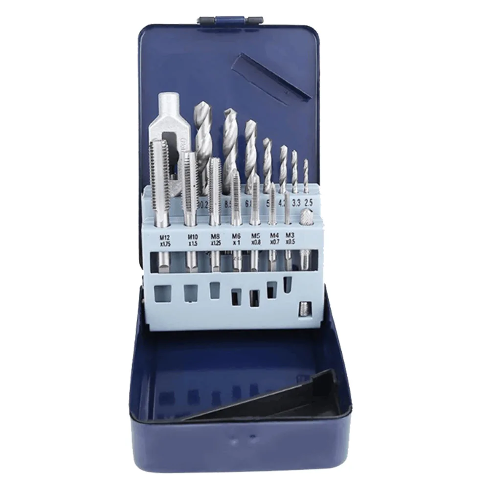 

15pcs Metric Set Screw Tap Wrench Drill Bits - Alloy Steel Hand Electric Tools Model DIY Processing Hand Tools Tap Wrench