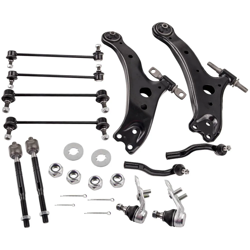 12 Pcs Front Lower Control Arm Tie Rods For Toyota Camry 2007 - 2011 USA Built Models Only 517603K001 517603K002 520-401