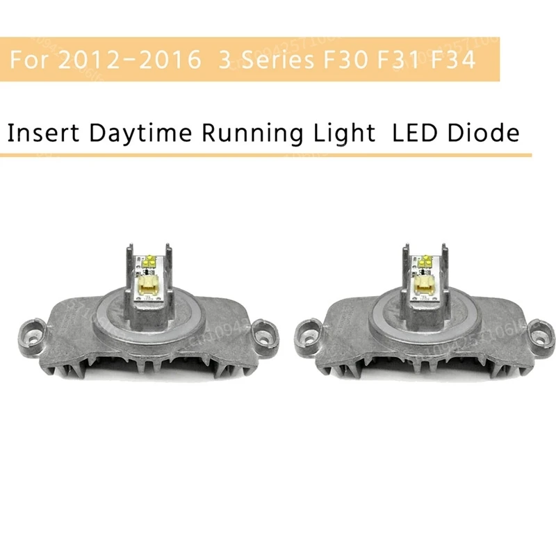 

2X New for 2012-2016 -3 Series F30 F31 F34 Headlight Insert Daytime Running Light DRL LED Diode Control Unit Module