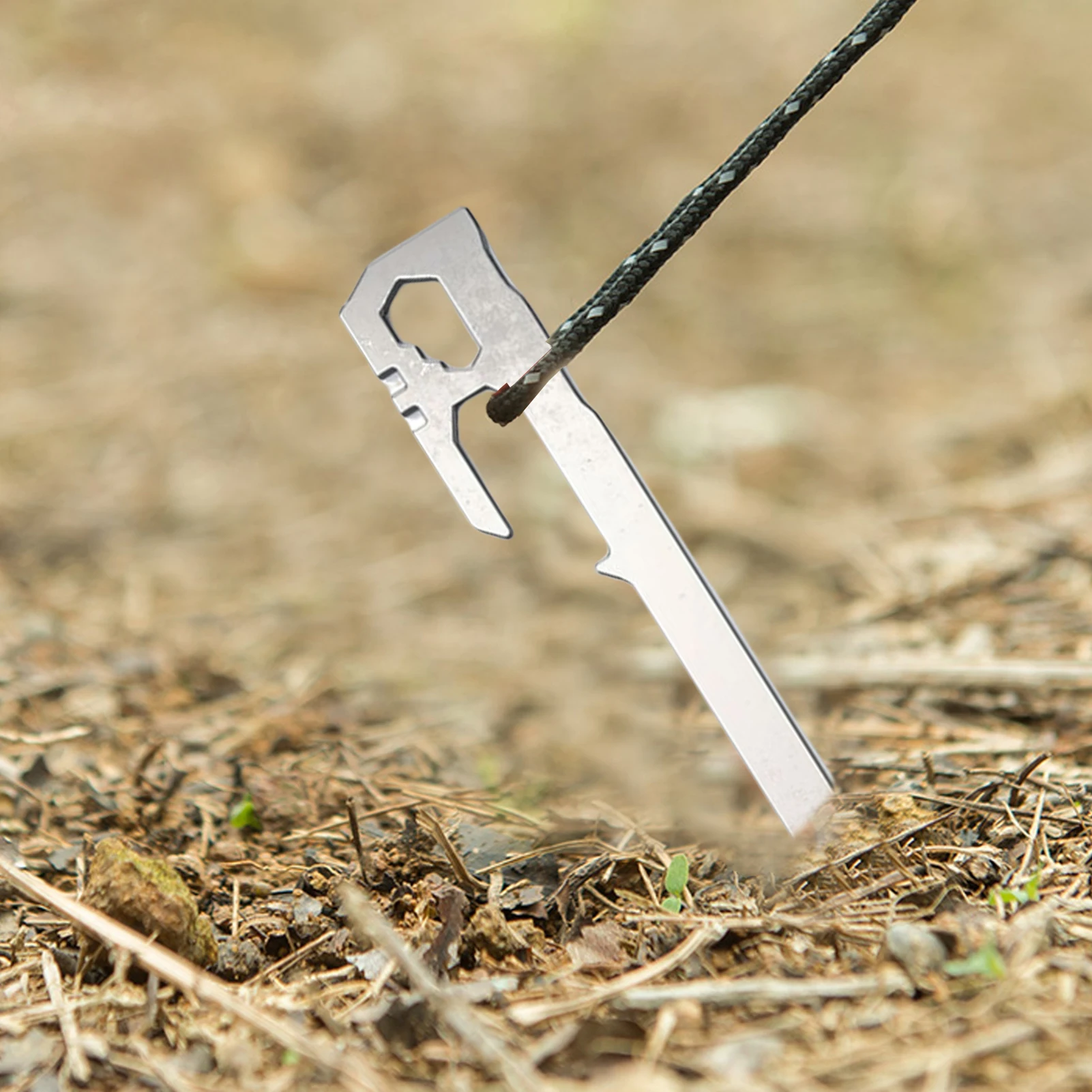 Camping Tent Stakes 6Pcs Canopy Tent Pegs 28cm Stainless Steel Garden Ground Nail beach Awnings Hammock Trampoline Accessories image 3