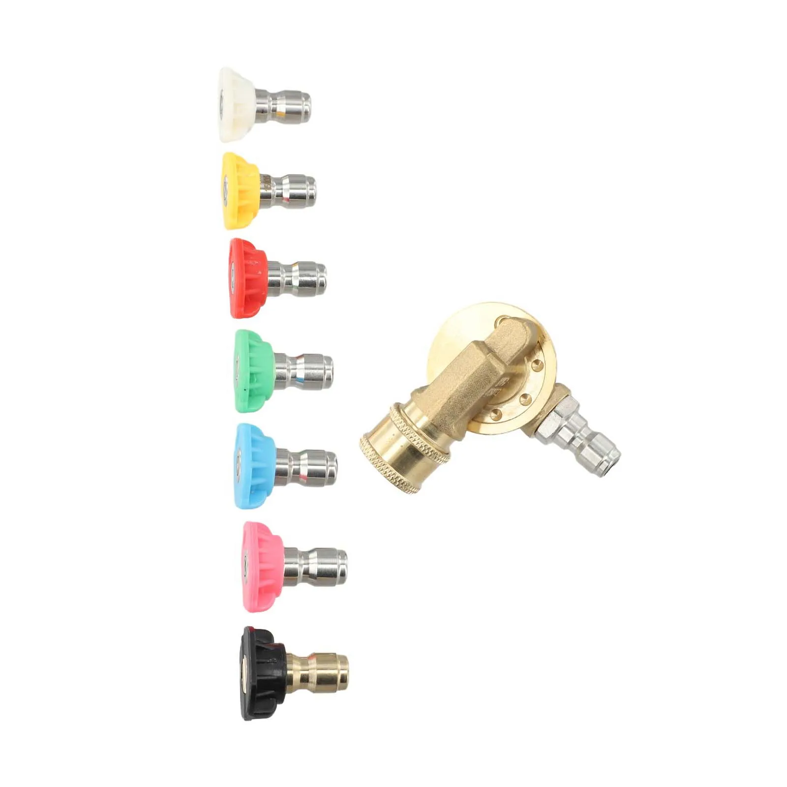

For Ultimate Pressure Washer Accessories Kit: 7 Nozzles & Pivot Coupler Garden Power Tools Accesoories Household Supplies