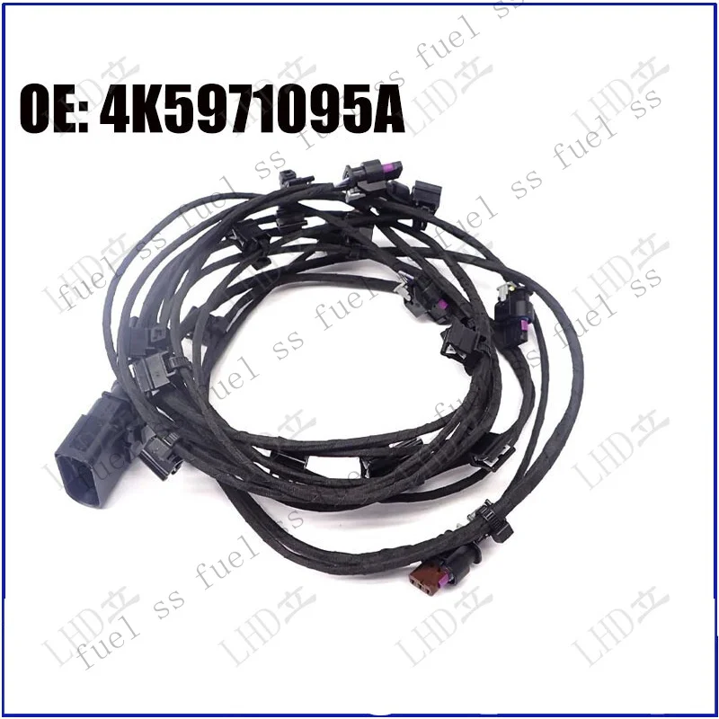 S+ Front Bumper Parking 6 Sensor Wire Wiring Harness 4K5971095A For Audi A6 C8