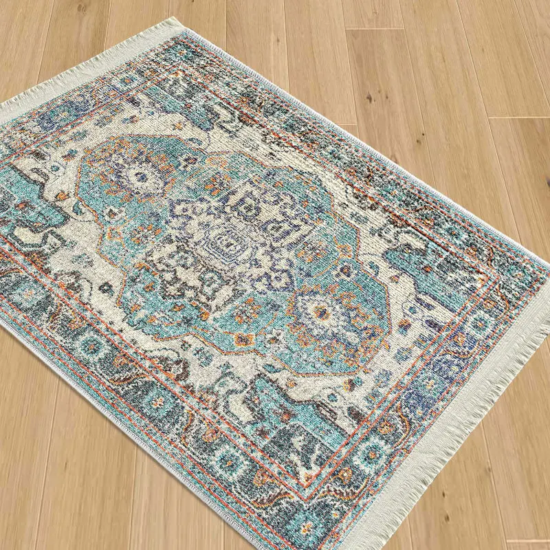VIKAMA Persian Style Vintage Patchwork Rug Luxury Wear-resistant Non-slip Carpet For Living Room Bedroom Entryway And Home Decor