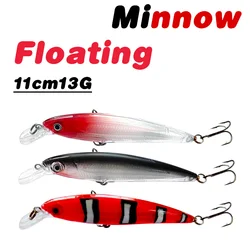 Minnow Fishing Lure Mino Bait Fishing Bait Weights 13g/11cm ake Bait Plastic Hard Bait Fishing Bait Long Shot Floating Minnow