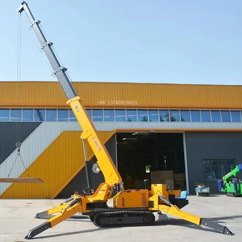 Best Sales 3 Ton Mobile Spider Crane Telescopic Construction Hydraulic Spider Crane Multifunctional Spider Crane for Sales