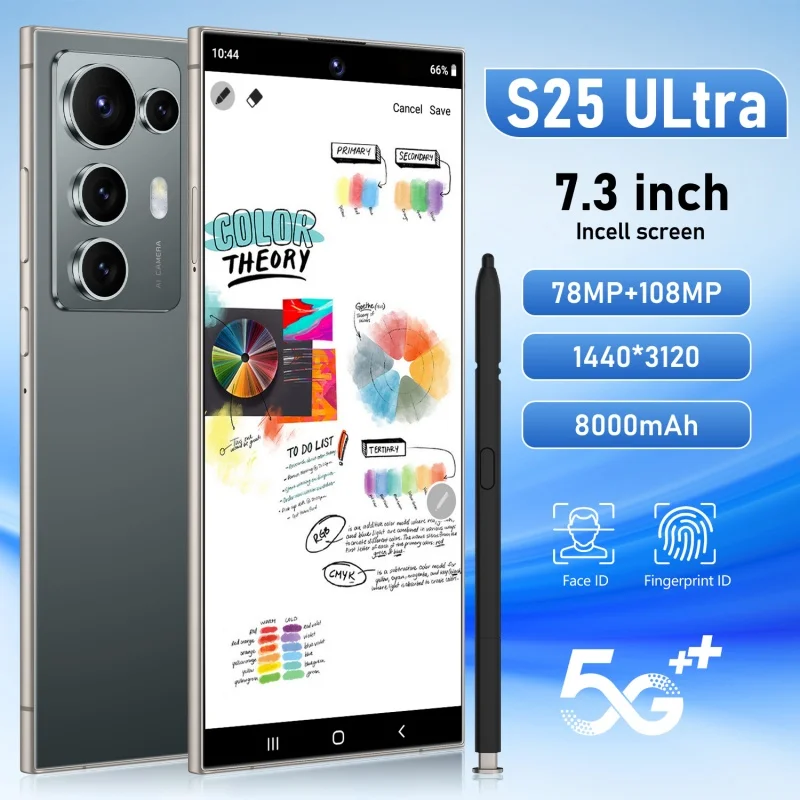 S25 ultra Brand New smartphone 16GB+1TB Android14 6.8inch HD Screen 8000Mah Face Unlocked cellulare Dual Sim CellPhone 5G ZZ2