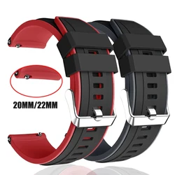 20 22mm Silicone Wrist Strap for Xiaomi Huami Amazfit GTR 47mm 42mm GTR4 2 GTR3 Pro GTS 4 2 Bracelet Bands Smart Watch watchband