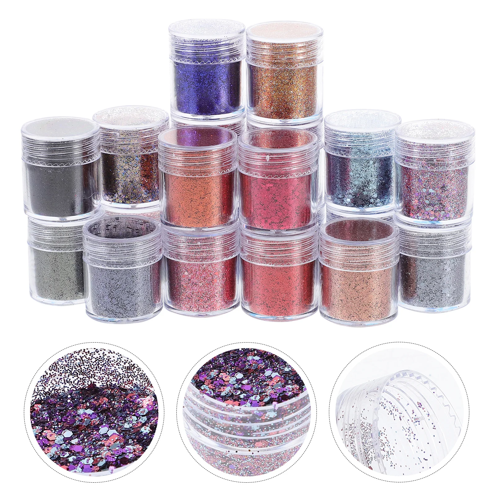 20 قطعة مسمار بريق الترتر الإبداعية DIY مانيكير الديكورات للمهرجانات عيد ميلاد عطلة مسمار الفن اكسسوارات بريق للأظافر #2