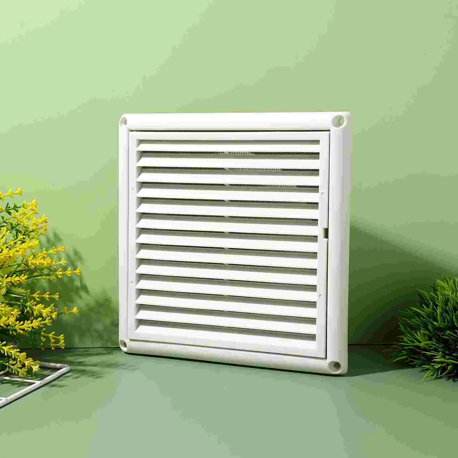 Wall Mounted Air Conditioner Ventilation Grill Cover Conditioning Hole Pipeline White Office