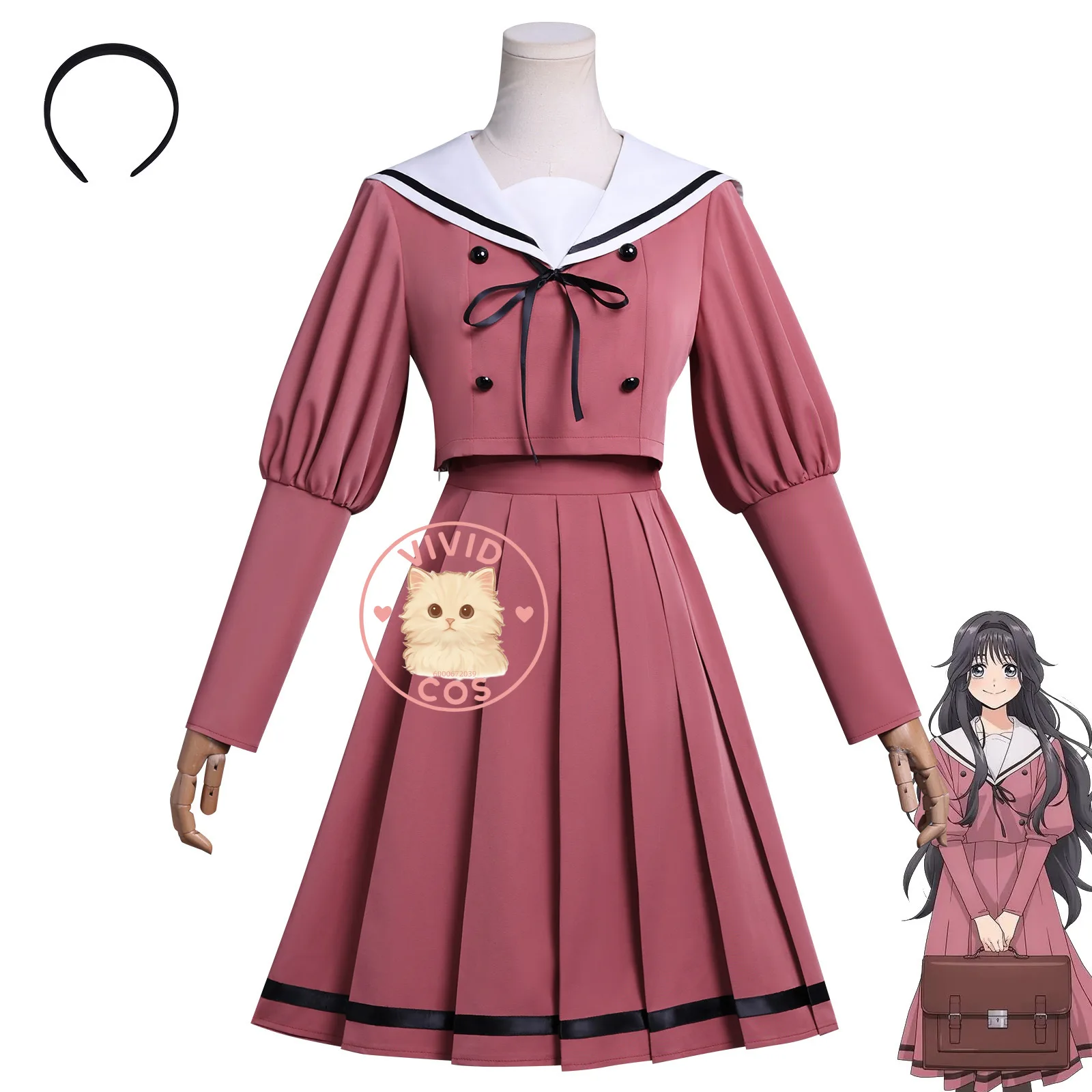 Il fiore profumato fiorisce con la dignità Costume cosplay Anime Kaoruko Waguri Abito carino Gioco di ruolo Donna Anime Con Halloween