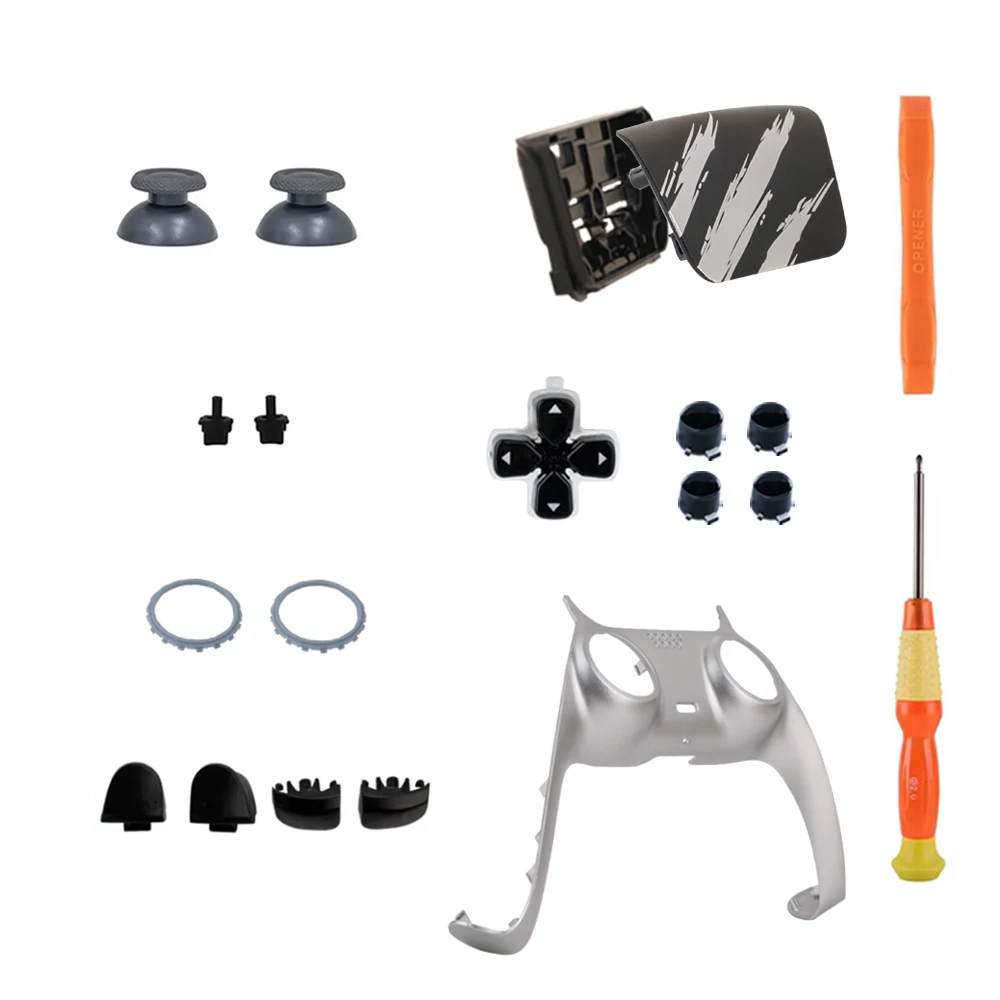 Replacement Controller Protective Case Kit For PS5 Custom Front Back Housing Touchpad BDM-010/020/030/040/050 DIY Mod with Tools