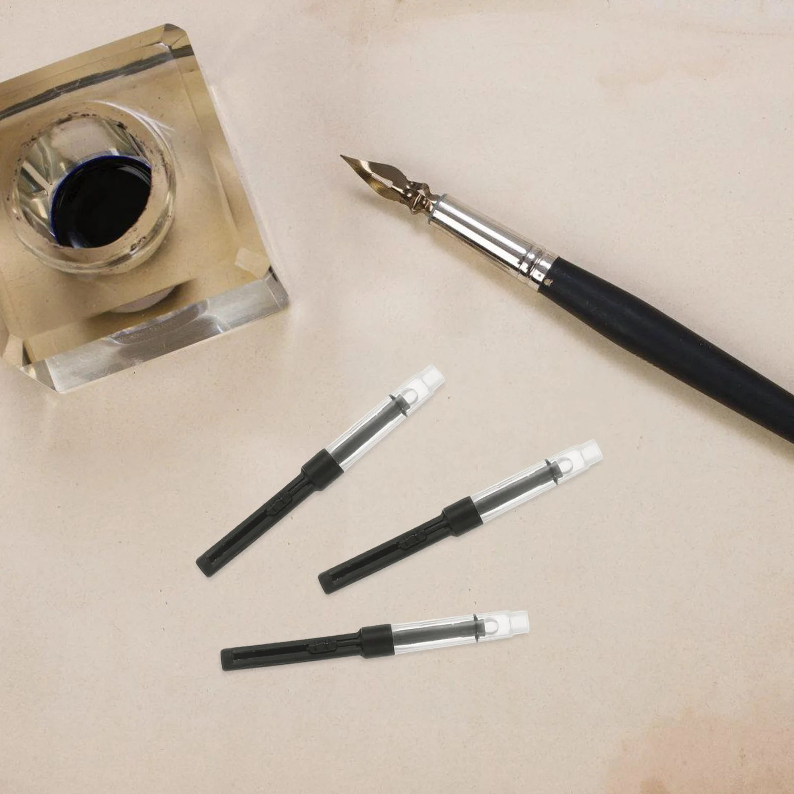 

50Pcs Universal Twist Fountain Pen Converter Plunger Ink Filler Refillable Cartridge Cleaner for Bottled Ink Refill