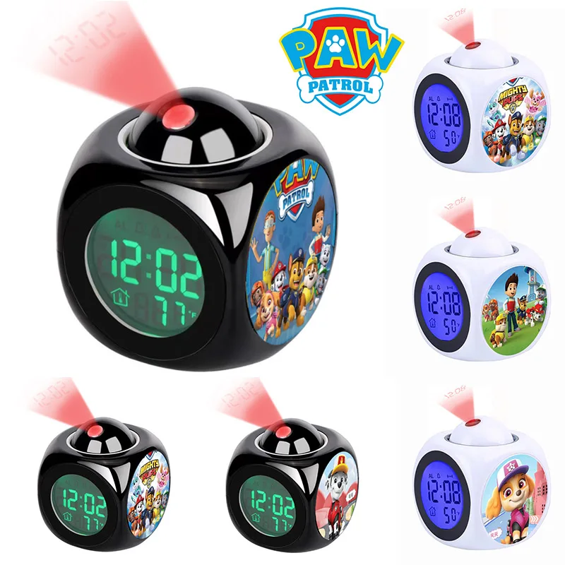 Часы-Будильник с проекцией «Щенячий патруль»