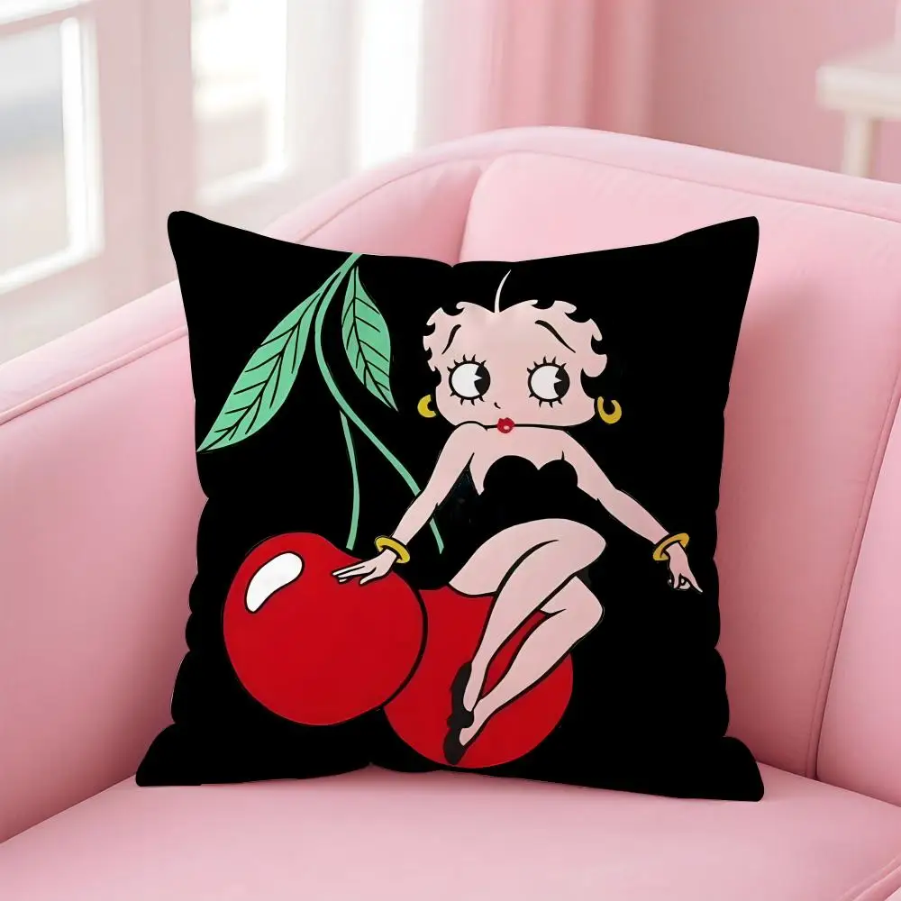 Anime B-Betty BoopS Kissenbezug, bequemer wendbarer Kissenbezug, ideal für Auto, Sofa, Schlafzimmer und darüber hinaus – Detail 17