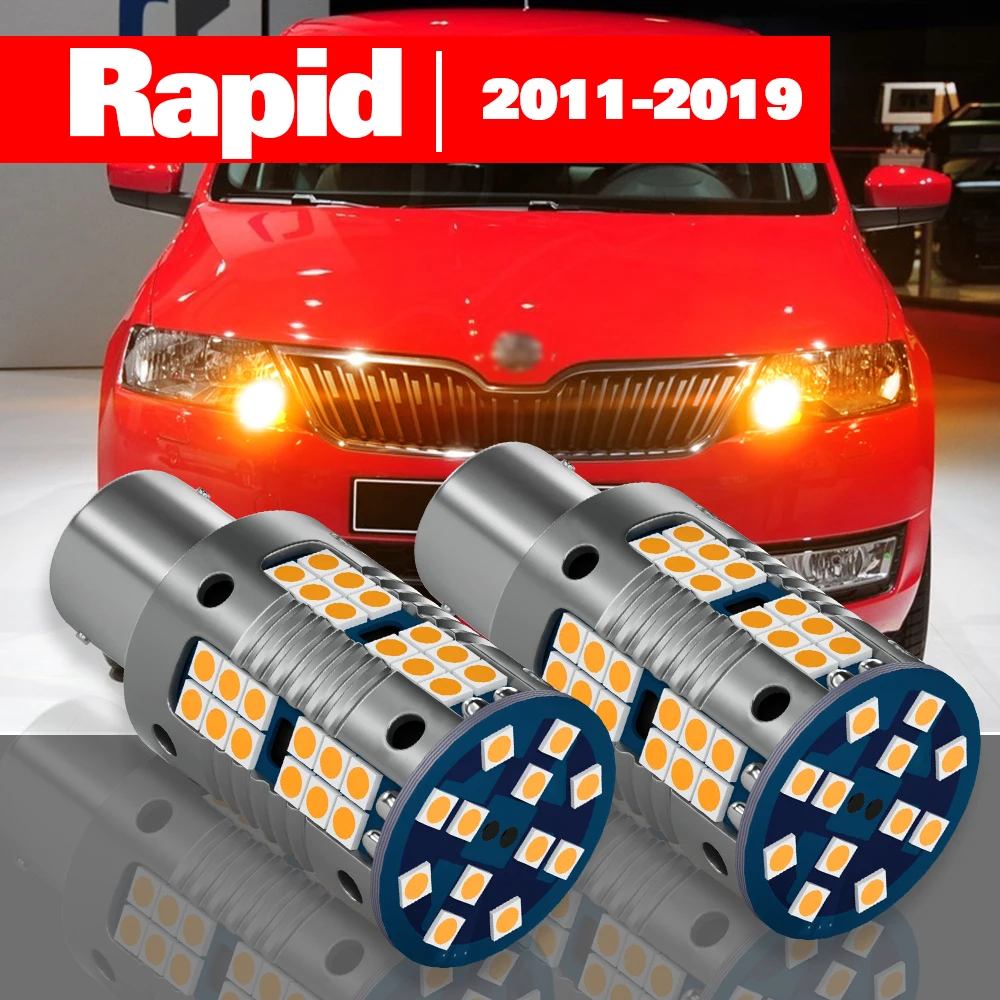 

For Skoda Rapid 2011-2019 2pcs LED Turn Signal Light Accessories 2012 2013 2014 2015 2016 2017 2018