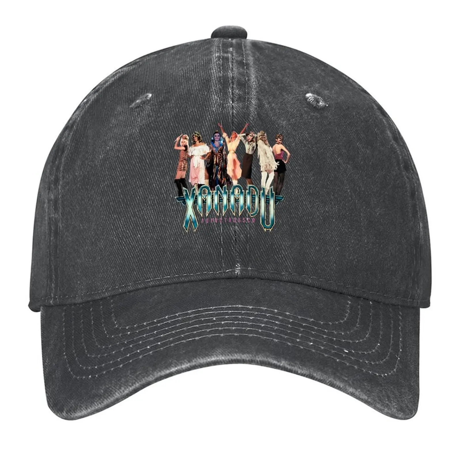 

Xanadu - Olivia Newton-John - Gene Kelly - 1980 Designed by PopRetroDisco Baseball Cap sun hat Vintage Mens Hats Women's