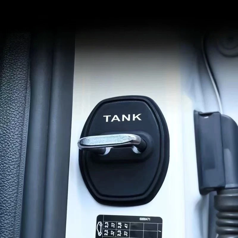 Tank Auto Styling Auto Türschloss Abdeckungen Aufkleber Fall Silica Gel Auto Zubehör für GWM WEY Tank 300 400 500 700 – Detail 5