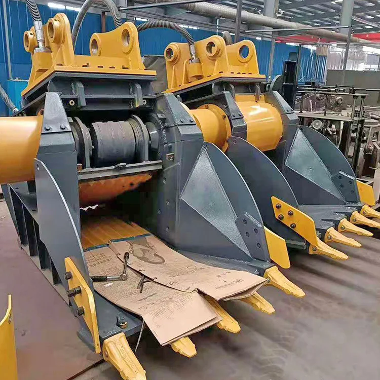 Demolition Crusher Bucket Excavator Hydraulic Concrete Rock Jaw Crushing Attachment Recycling Equipment For 10-25T