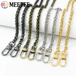 Meetee 7mm Larghezza 50-130cm Cinghie a catena in metallo Borsa Catene Borsa Sostituzione tracolla Parti Accessori hardware