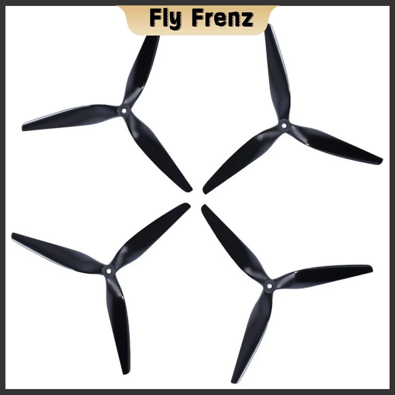 4pcs HQ Macroquad Prop 10X5X3 / 9X5X3 1050/9050 10 Inch/ 9inch/8inch 3 Blade / Tri-blade Black-carbon Reinforced Nylon Propeller