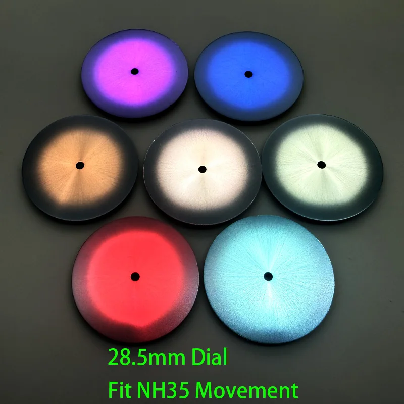 Customized sunray watch dial Blank NH35 Watch Dial 28.5mm Watch Faces gradient for NH35 NH36 7S26 Movement Watch Case Mod Parts
