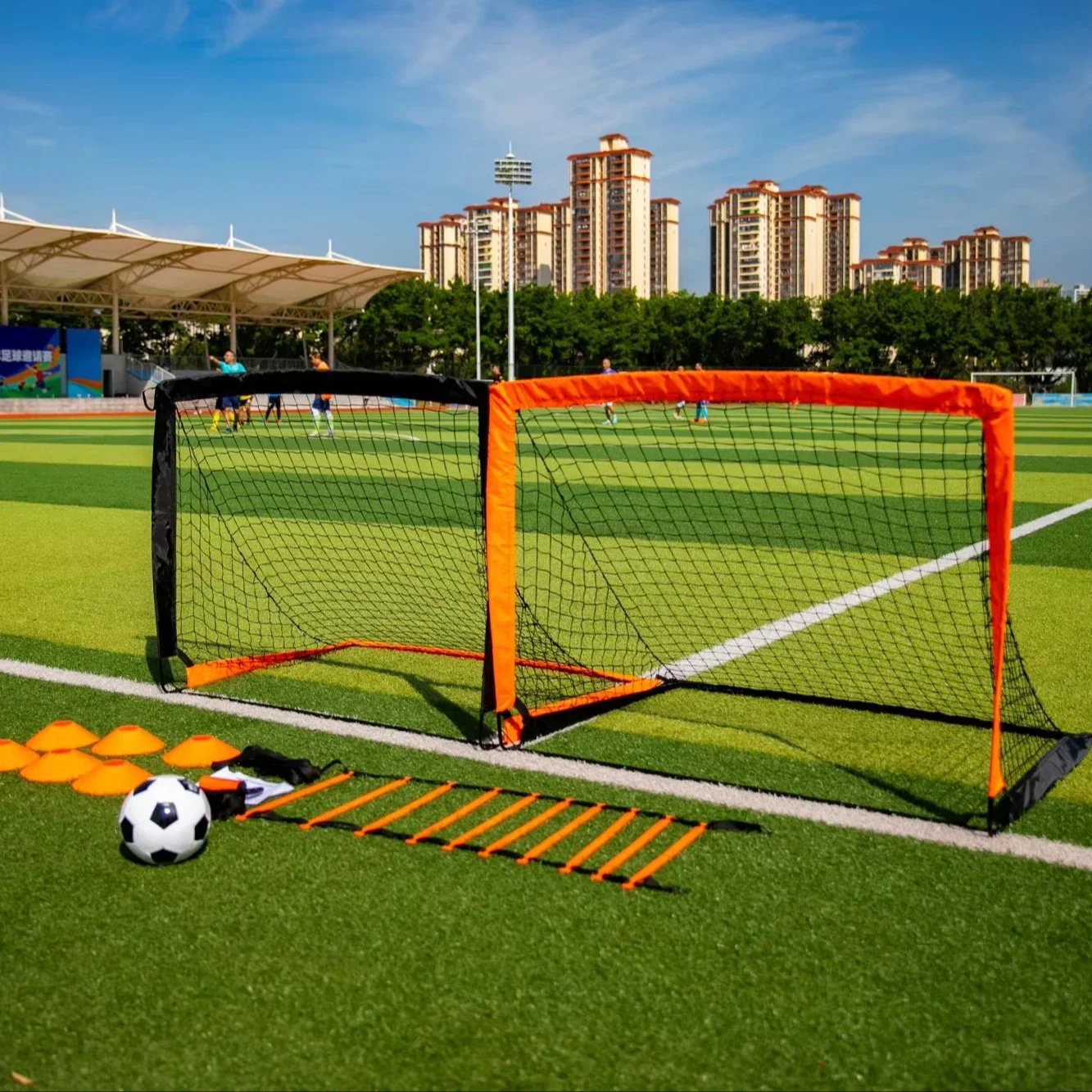 

Футбольная сетка для тренировок на открытом воздухе 6х4 м, профессиональная, портативная, по цене производителя, для футбольного поля