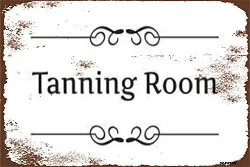 Metal Home Decor Sign Tanning Room Beer Sign Funny Fun Warning Drinking Fashion Decor Bar Poster 8X12Inches