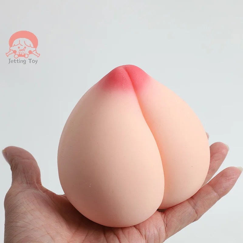 

Juicy Peach Soft Decompression Squeeze Release Ball Decompression Tool Simulation Peach Silicone Toy Handmade Gift Fidget Toy