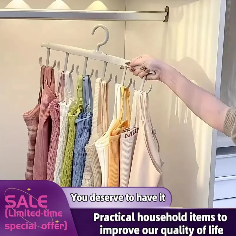 Multi-Functional Hanger for Strap Underwear And Clothes Home Wardrobe Storage Organizer Wave Hook for Hats And Clothes