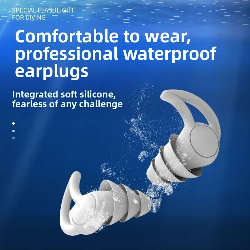 

Водонепроницаемые силиконовые беруши для плавания и купания, профессиональное снаряжение для предотвращения попадания воды в уши